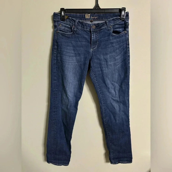 KUT From The Kloth Katy Boyfriend Straight Leg Jeans KP494MD3M Size 8 - Picture 1 of 7